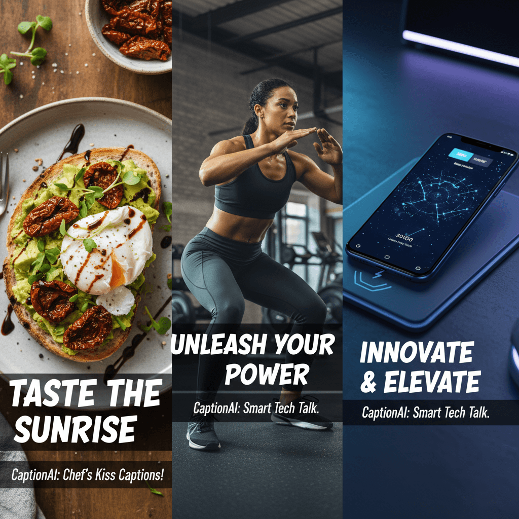 CaptionAI generating captions for different content niches